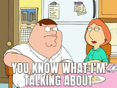 Peter Griffin And Lois Griffin Talking GIF