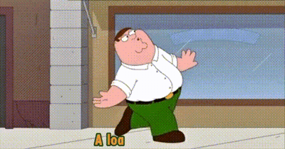 Peter Griffin Dancing In Front Of Window GIF