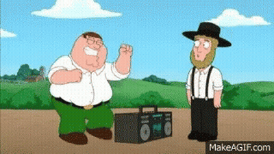 Peter Griffin Dancing Next To Radio GIF