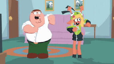Peter Griffin Dancing With Girl GIF