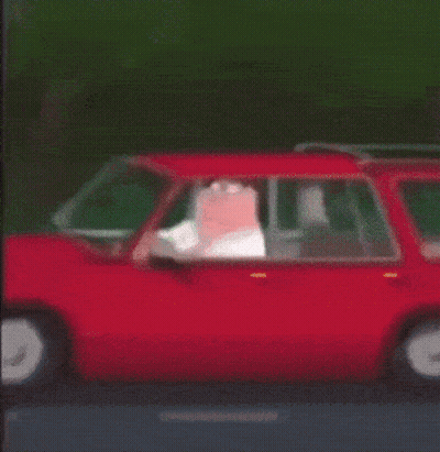 Peter Griffin Driving Car GIF