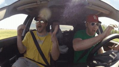 Peter Griffin Driving Car Saying Only One Not Drinking GIF