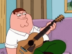 Peter Griffin Eating Guitar
