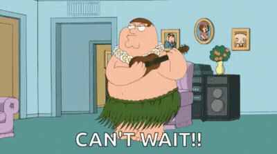 Peter Griffin From Family Guy Is Playing A Ukulele In A Living Room . GIF