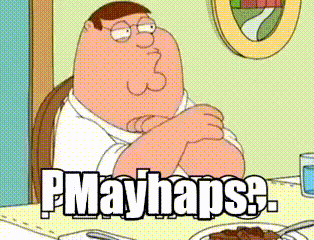Peter Griffin From Family Guy Is Sitting At A Table With His Arms Crossed GIF