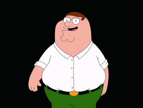 Peter Griffin From Family Guy With His Hands Outstretched GIF