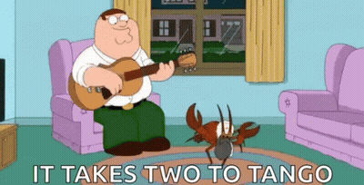 Peter Griffin Guitar Crab Dancing It Takes Two To Tango GIF