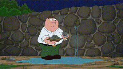 Peter Griffin Holding Rock Plugging Into Outlet GIF