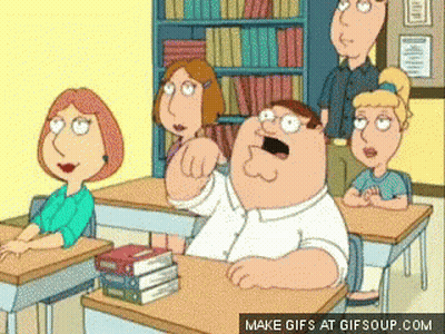 Peter Griffin In Classroom With Other People GIF