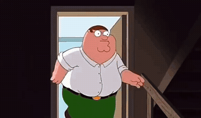 Peter Griffin In Green Diarrhea Pants GIF