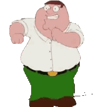 Peter Griffin Is A Cartoon Character From The Family Guy Sticker