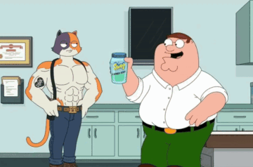 Peter Griffin Is Holding A Jar Of Family Guy GIF