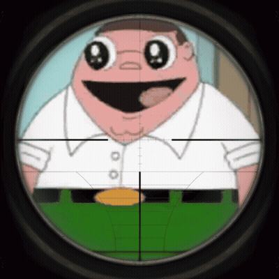 Peter Griffin Is Looking Through A Sniper Scope GIF