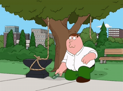 Peter Griffin Kneeling Holding Dollar GIF