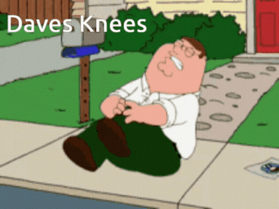 Peter Griffin Laying On Sidewalk Daves Knees GIF