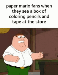 Peter Griffin Meme Playing Laser Sword GIF