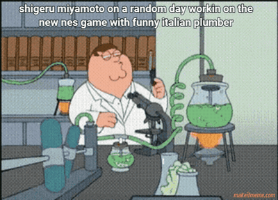 Peter Griffin Microscope Shigeru Miyamoto Random Day Workin GIF