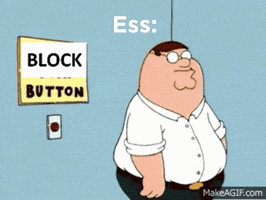 Peter Griffin Next To Block Button Sign GIF