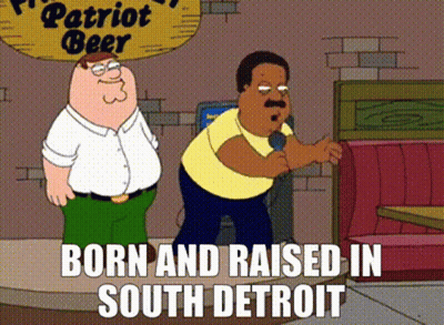 Peter Griffin Next To Singer With Born And Raised South Detr GIF