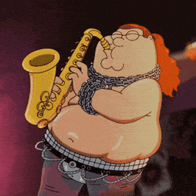 Peter Griffin Playing Saxophone GIF