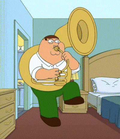 Peter Griffin Playing Sousaphone GIF