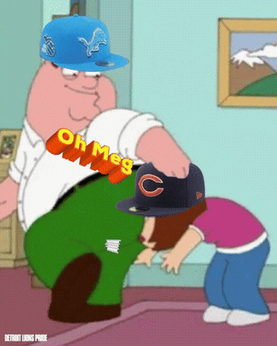 Peter Griffin Pointing At Girl In Bear Hat GIF
