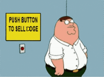 Peter Griffin Pushing Button To Sell Doge GIF