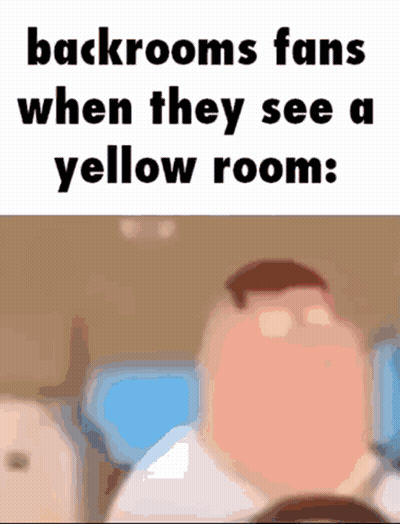Peter Griffin Seeing Yellow Room Backrooms GIF