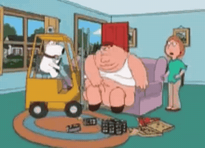 Peter Griffin Sitting On Couch GIF