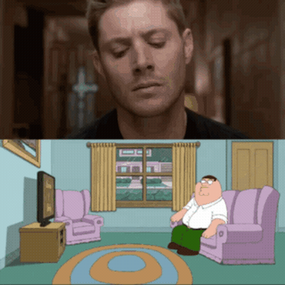 Peter Griffin Sitting On Couch Next To Man GIF