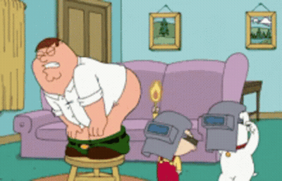 Peter Griffin Sitting On Stool GIF