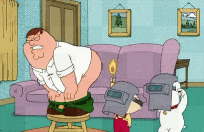 Peter Griffin Sitting On Stool GIF