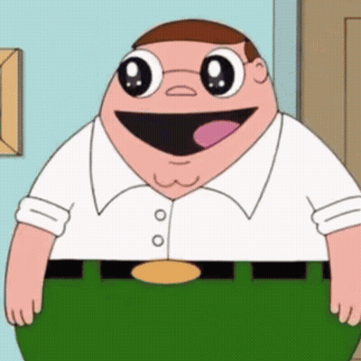 Peter Griffin Smiling With Tongue Out GIF