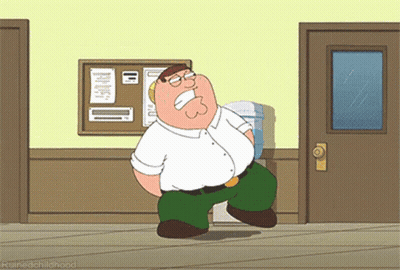 Peter Griffin Standing At Water Dispenser GIF