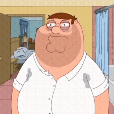 Peter Griffin Standing In Bedroom GIF