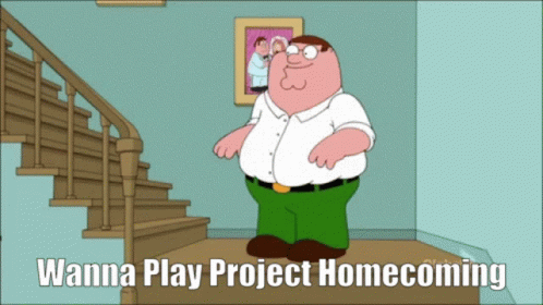 Peter Griffin Standing In Front Of Stairs GIF