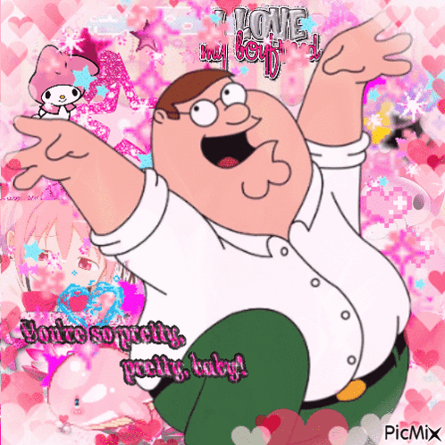 Peter Griffin With Arms Outstretched Saying Love My Boy GIF