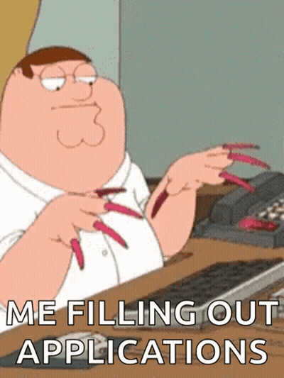Peter Griffin With Long Red Nails GIF