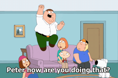 Peter How Are You Doing That Is The Question Being Asked In This Family Guy Cartoon GIF