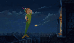 Peter Pan Animated Movie Bow Wendy GIF