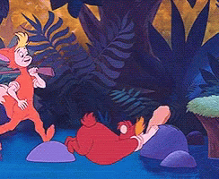 Peter Pan Cartoon Lost Boys Marching GIF