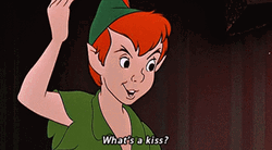 Peter Pan Cartoon What's A Kiss GIF