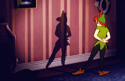 Peter Pan Playing With Shadow GIF