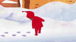 Peter Walking On Snow Day GIF