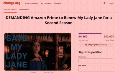 Petition For Amazon Prime To Renew My Lady Jane GIF