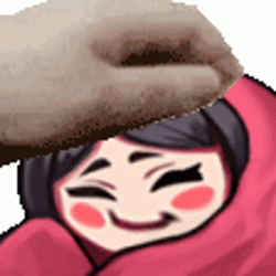 Petting Animated Young Girl GIF