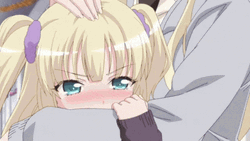 Petting Cute Anime Kobato Hasegawa GIF