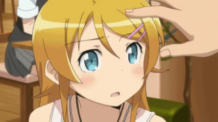 Petting Kirino Kosaka GIF