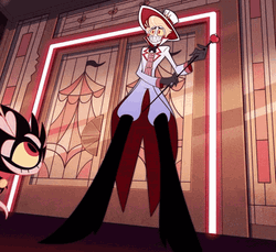 Petting Sparkles Lucifer Hazbin Hotel  GIF
