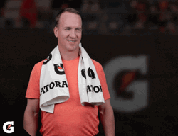 Peyton Manning Awww Shucks GIF